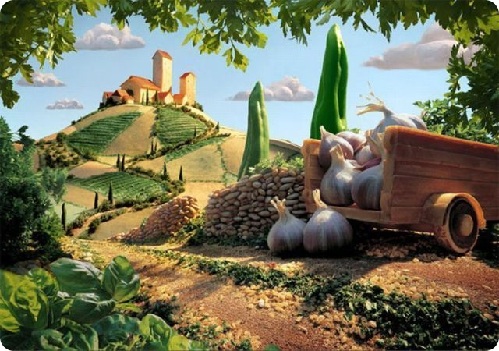 神奇！絕美食物風景畫