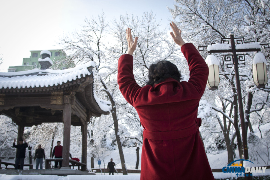 中國(guó)日?qǐng)?bào)直擊北京三月春雪