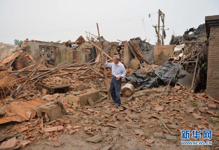 高清：江蘇省高郵市遭遇龍卷風(fēng)襲擊