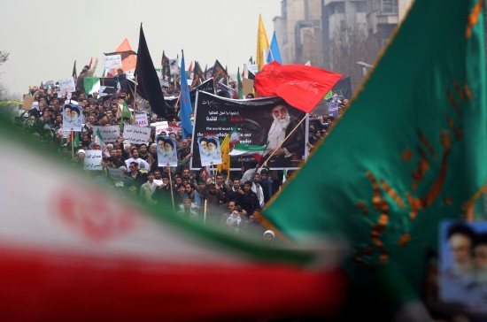 伊朗數萬民眾集會譴責反對派示威活動(組圖)