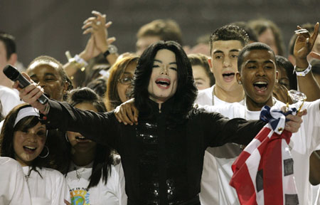 U.S. pop star Michael Jackson performs