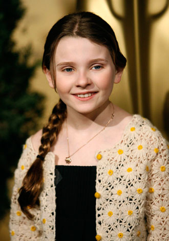Actress Abigail Breslin, nominated for best supporting actress for 'Little Miss Sunshine' attends the 79th annual Academy Awards nominees luncheon in Beverly Hills California February 5, 2007. The Academy Awards will be given out in Hollywood on February 25.