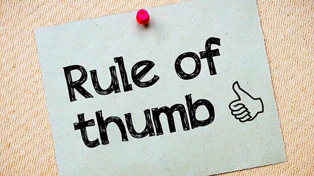 Rule of thumb 經驗法則