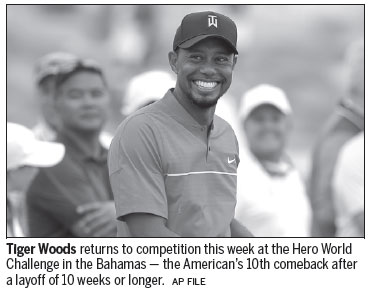 Pre-tourney talk is that Tiger's locked and loaded