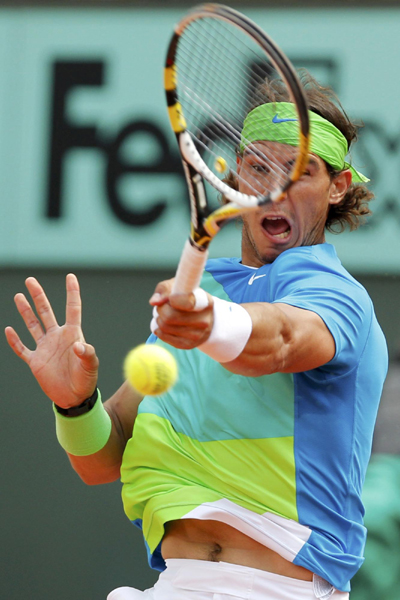 法網：納達爾直落三盤輕取索德林 五捧火槍手杯