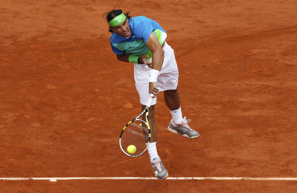 法網：納達爾直落三盤輕取索德林 五捧火槍手杯